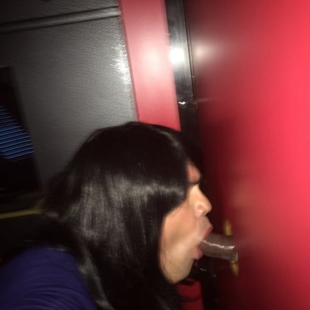 Sissy Erica loves to visit glory holes
