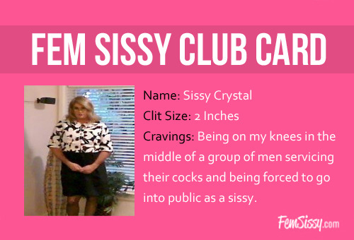 Sissy Crystal’s Club Card
