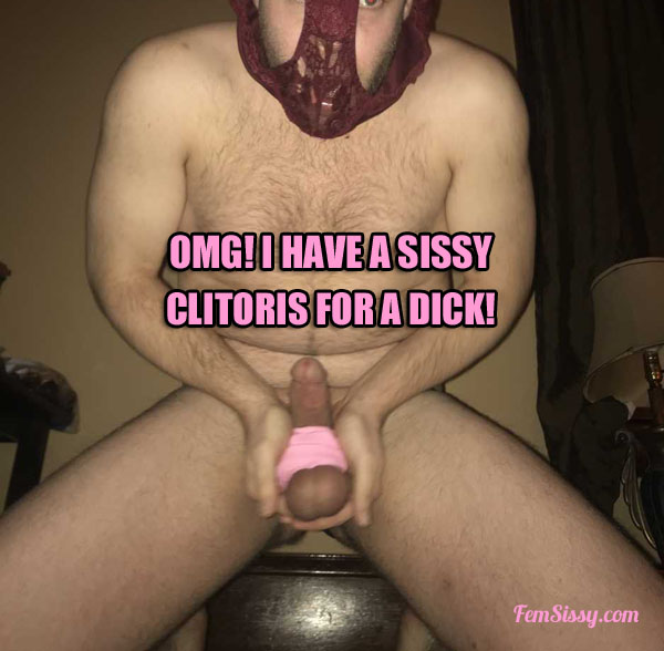 Grown man with a clitoris.