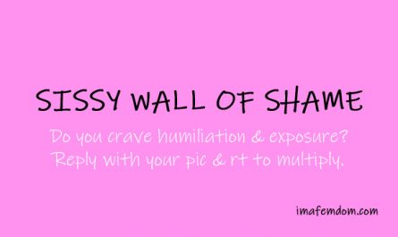 Sissy Wall of Shame