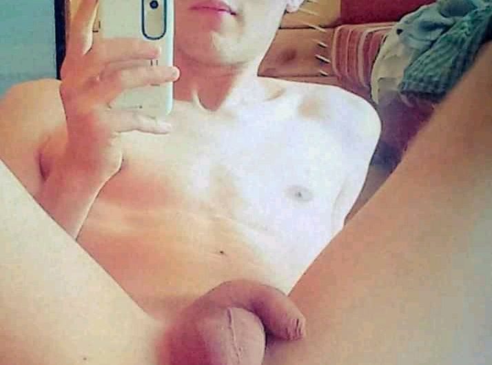Sissy twink shows off his pussy