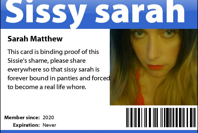 Sissy Sarah wants exposure to turn her into a real girl