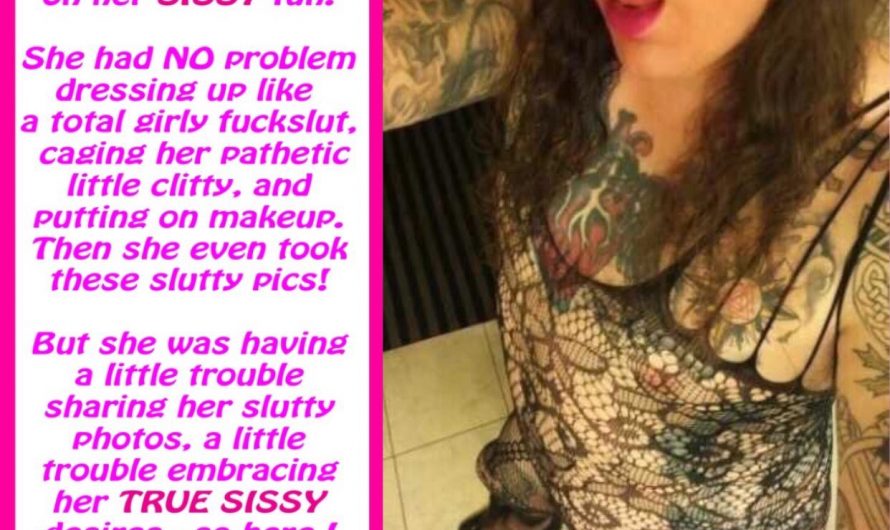 Exposed sissy slut is craving a hot fuck