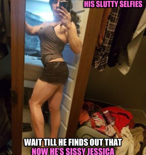 Sissy Jessica Gets Outed in a Slutty Selfie