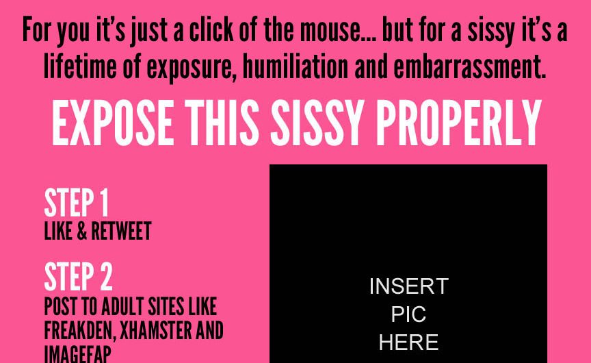 Sharing This Sissy Sign: A template to further your exposure