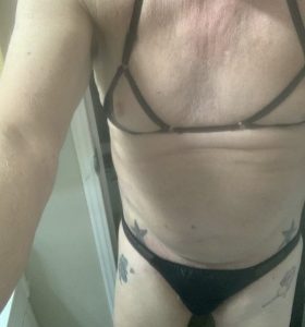 This sissy loves being seen in bra and panties