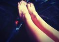 Mistress puts on a feet show