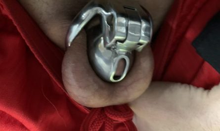 Sissy clit has to stay locked everyday