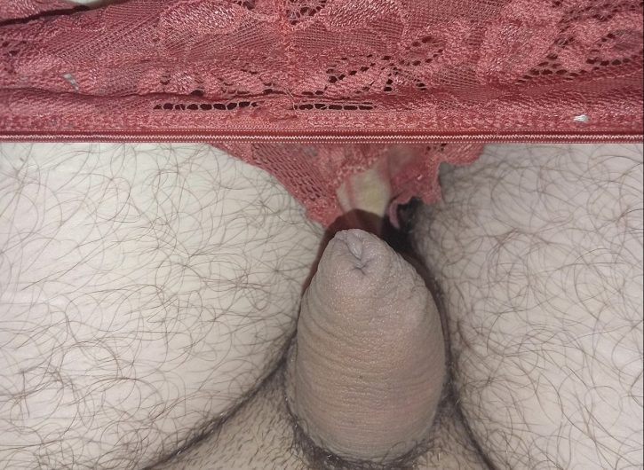 Sissy shows his little loser dick