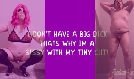 Donna is a sissy with a tiny clit