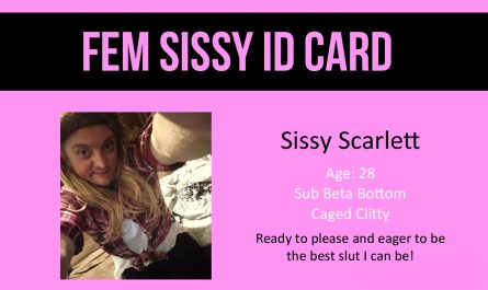 Showing off my new Sissy ID Card