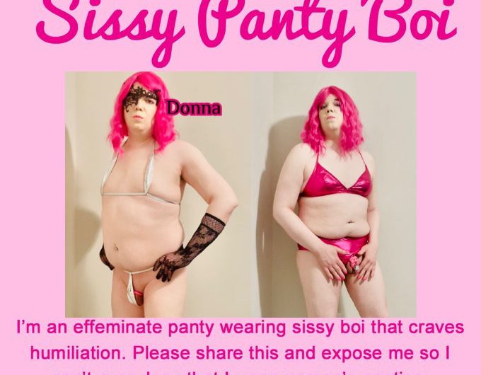 Sissy Donna is without a doubt a sissy panty boi