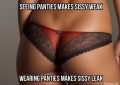 Sissy craves wearing panties constantly