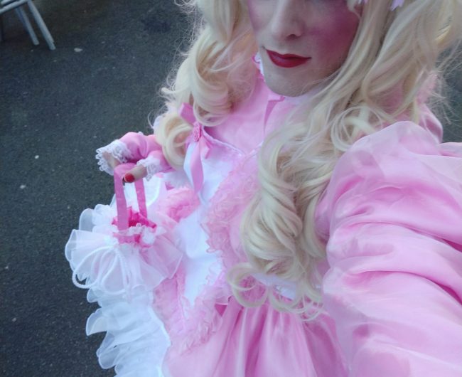 Pink Sissy Maid Marga Exposed