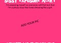 Sissy Exposure Alert Template to Expose Yourself